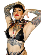 Load image into Gallery viewer, Industrial Chain Puncture Bikini Black/Red