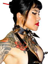 Load image into Gallery viewer, Industrial Chain Puncture Bikini Black/Red