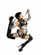 Load image into Gallery viewer, Mid weight Industrial Chain Leash Black Patent