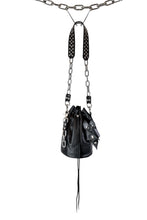 Load image into Gallery viewer, Industrial Chain Bucket Bag-Black