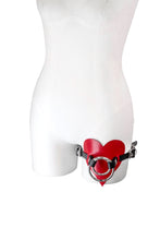 Load image into Gallery viewer, Heartthrob Thigh Rider Strap On Harness- Black/Red