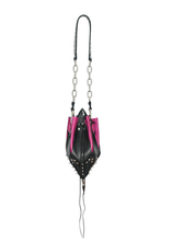 Load image into Gallery viewer, Rosebud Shoulder Bag - Black/Magenta
