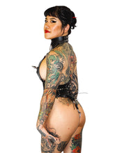 Load image into Gallery viewer, Industrial Chain Back Thong Black/Red
