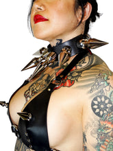 Load image into Gallery viewer, Industrial Chain Puncture Bikini Black/Red
