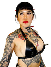 Load image into Gallery viewer, Industrial Chain Puncture Bikini Black/Red
