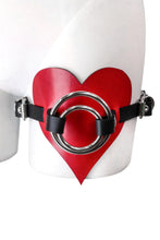 Load image into Gallery viewer, Heartthrob Thigh Rider Strap On Harness- Black/Red
