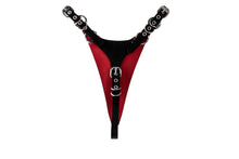 Load image into Gallery viewer, Thong Black/Red
