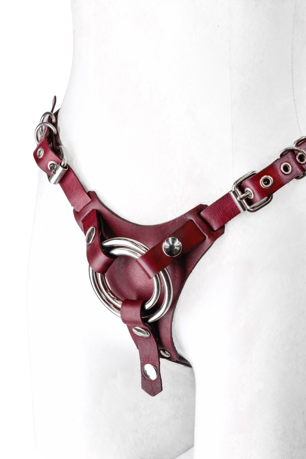 Heavy Duty Strap On Harness - Plum