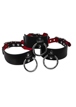 Load image into Gallery viewer, O ring Choker black/red
