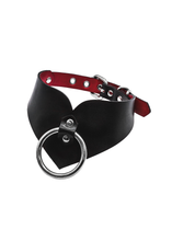 Load image into Gallery viewer, O-Ring Vampire Heart Choker black/red
