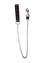 Load image into Gallery viewer, Princess Treatment Chain Leash Black/Red
