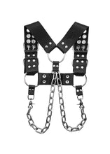 Load image into Gallery viewer, Heavy Duty Bulldog Harness with Stainless Steel Chain
