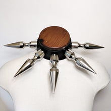Load image into Gallery viewer, Morningstar Spike Choker - Leather

