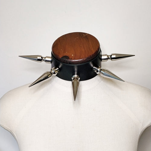 The choker is made with rich 2.2mm black leather, with a silky smooth lining and buckle closure. Handmade in New Zealand by Gemma Proebst.